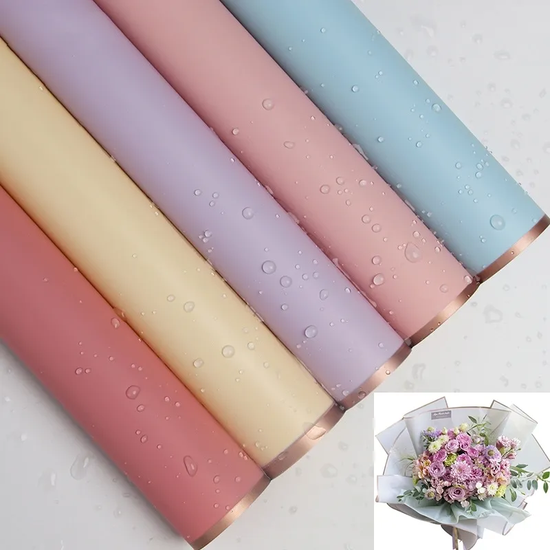 Korean Style Half Transparent Jelly Film Bouquet Wrapping Paper